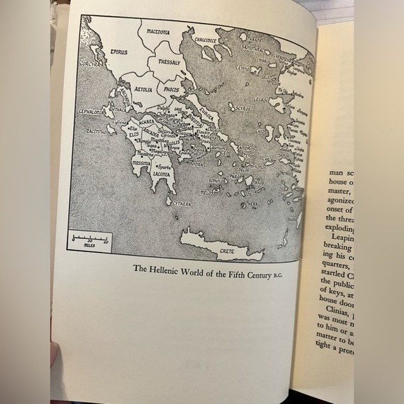 Vtg 1968 Ancient Greek Hardback Novel of Alcibiadas & The Golden Age of Pericles - Picture 6 of 15